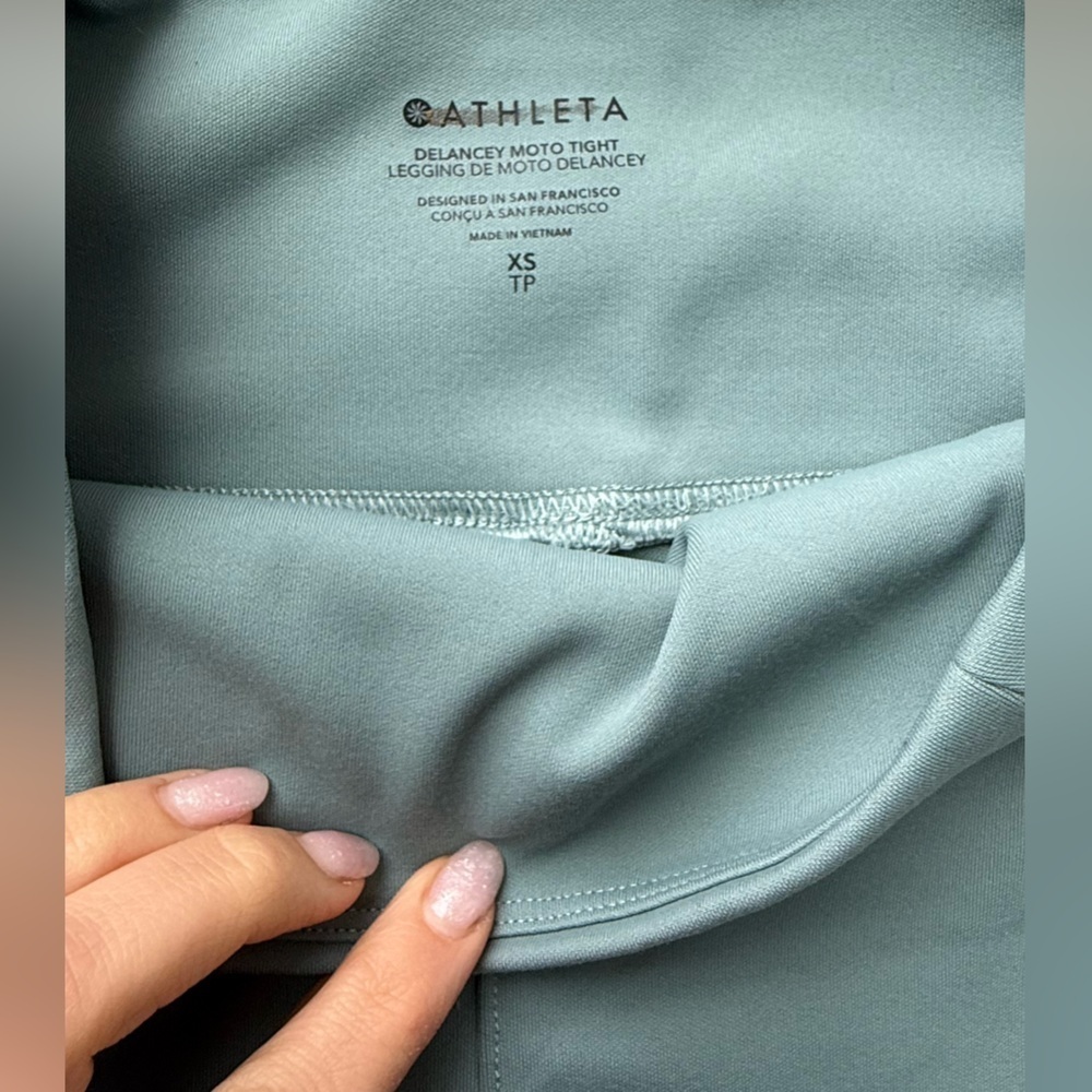 Athleta Delancey Moto Tight Size XS Grey - Picture 5 of 8